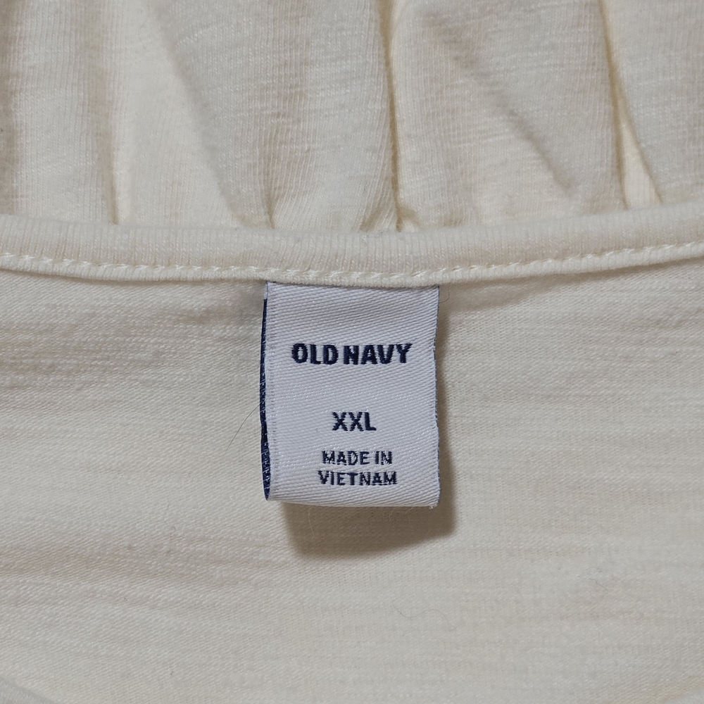 Old Navy Sleeveless Fit & Flare Tiered Slub-Knit Dress Creme De La Crem XXL - Picture 4 of 5
